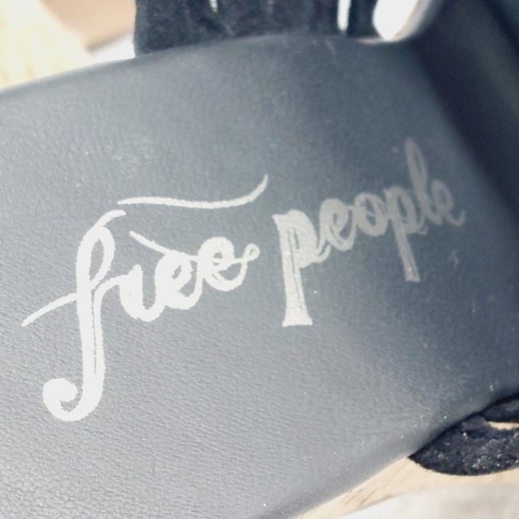 NEW Free People Women Lisbon Black Suede Platform Mules Sandals Clog W859 - Picture 10 of 13